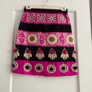 Anthropologie Pom Pom Skirt